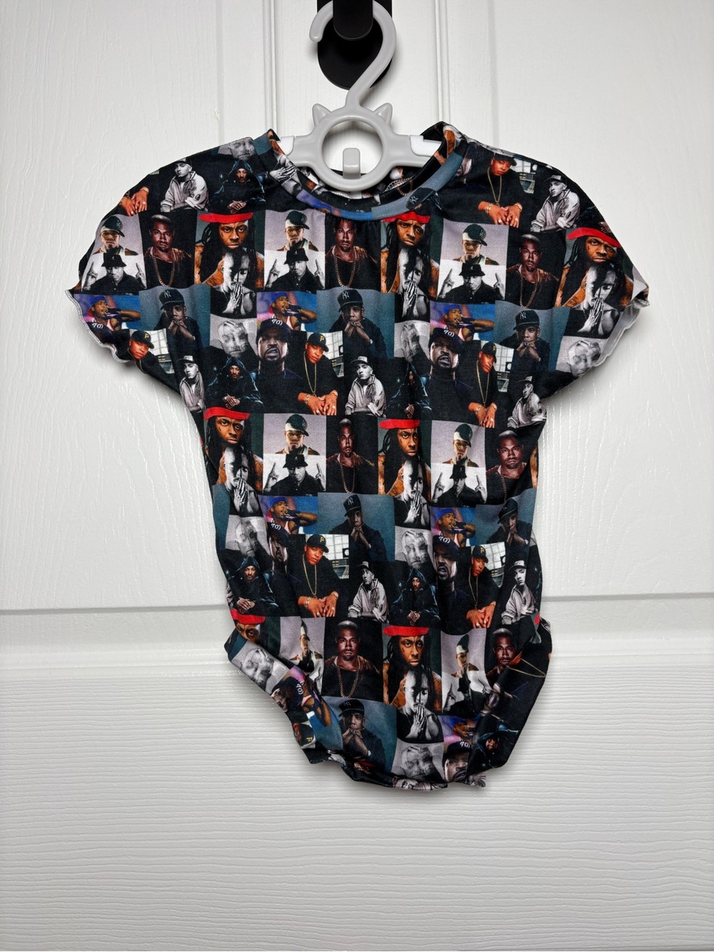 Boutique Rapper Bubble Romper 6-9 Months Lil Wayne Tupac Eminem EUC